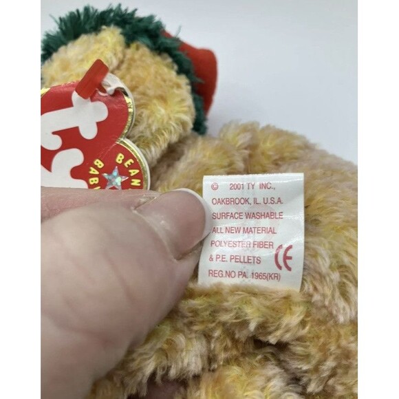 Lot Of Ty Beanie Babies Jinglepup, Patti, Hippity, Wise, Chocolate, Wiser - Picture 16 of 16
